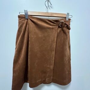 Banana Republic Tan faux Suede Mini Skirt